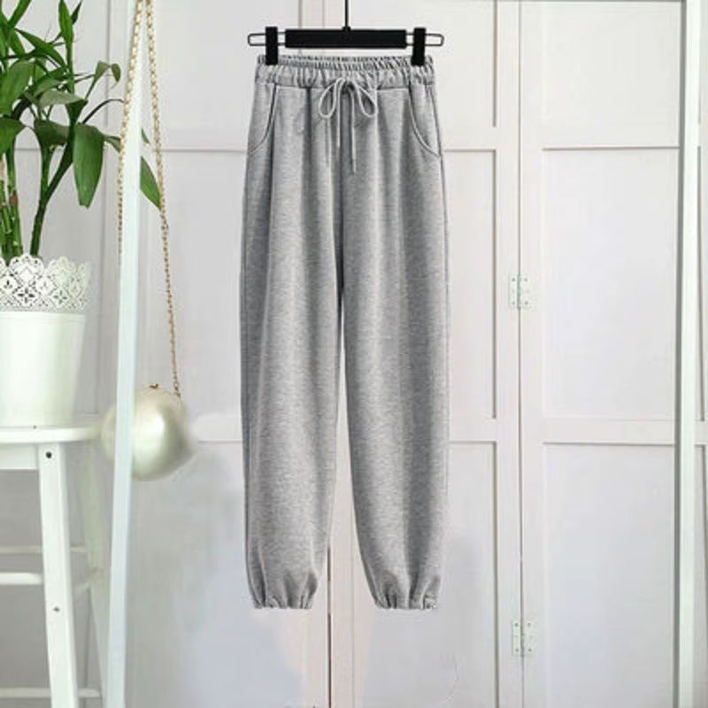 Women'S Tracksuit Spring 2025 New Top Pants Suit Korean Fashion Elegant Short Sweater Trouser Two-Piece Set Female Sportwear